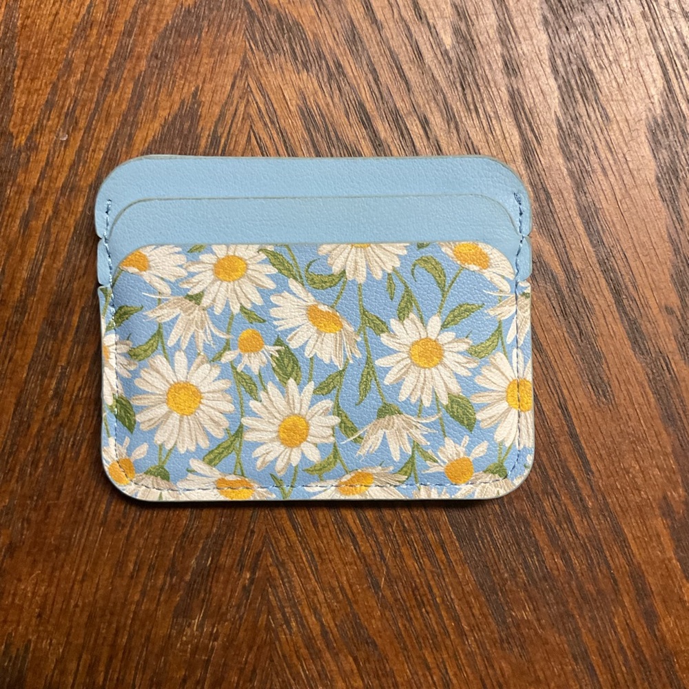 Floral Card Holder with Daisies